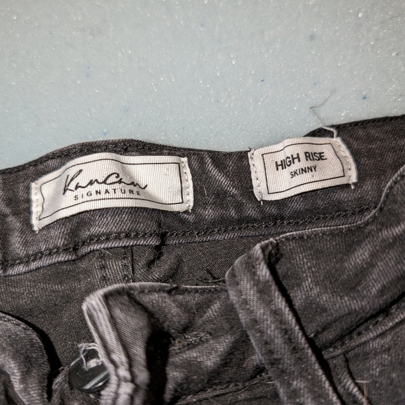 Kancan Skinny Jeans Black, Size: 25 - Picture 2 of 5